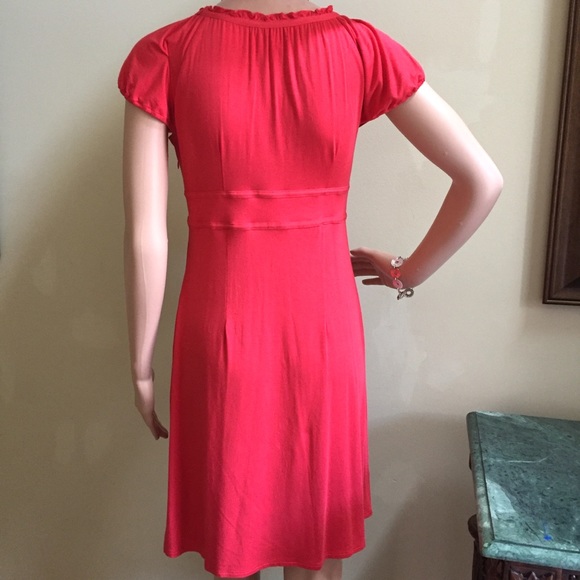 Loft Dress, Coral Color, Size 4P, EUC - Picture 4 of 4